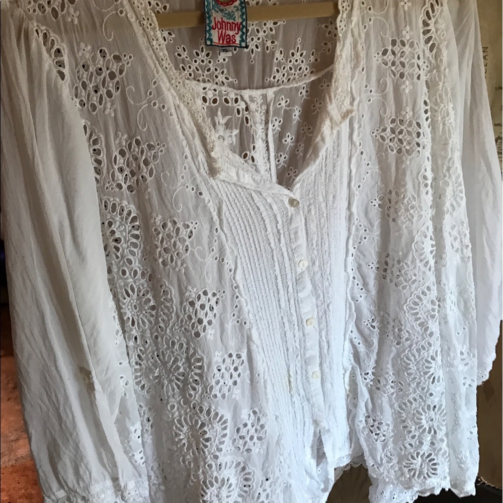 Johnny Was XL blouse
